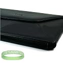 Kroo Amazon Kindle DX Leather BLACK Envelope Style Carrying Case + Live*Laugh*Love Wrist Band!!! ( Kindle Dx Not Included )