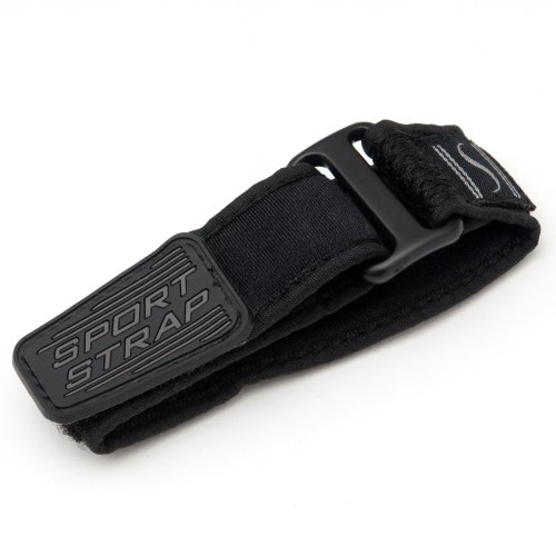 Voguestrap TX51012BK Allstrap 16-20mm Black Adjustable-Length Perforated Nylon Sport Strap Watchband