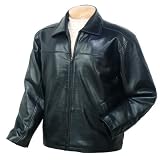 Lamb Driving Jacket - Black Leather