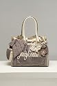 Juicy Couture Day Dreamer Grey Velour Satchel