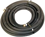 Water Hose Goodyear ¾" x 100' BLACK RUBBER Industrial 200psi with Brass Fittings - Heavy Duty - USA