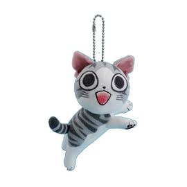 チーズスイートホーム ぬいぐるみキーチェーン「猫、ついてくる。」笑顔