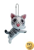 チーズスイートホーム ぬいぐるみキーチェーン「猫、ついてくる。」笑顔