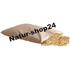 Bio Dinkelkissen 40*80cm mit Rei�verschlu� - Dinkelkopfkissen Dinkelspelzkissen Dinkelspreukissen mit Bio Dinkelspreu Dinkelspelz bef�llt - Natur-shop24