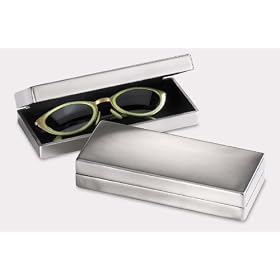 Zack 50129 LINEA glasses case 6.30 x3.55 inch Stainless Steel