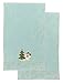 Cotton Craft - 2 Pack Christmas Decorative Guest Hand Towel Set 16x26 - Snowman - Light Blue - Makes an excellent gift - Luxurious 100% Cotton Velour Embroidered Towels - Beautiful Holiday motifs