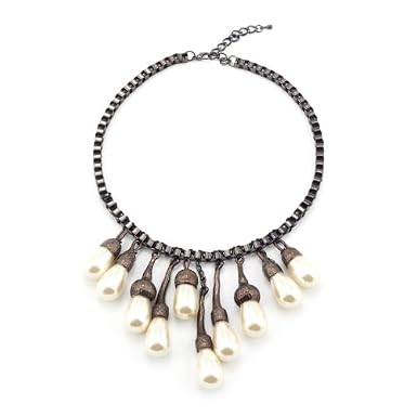 Pearl Tree Statement Necklace