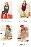 当店内最大90％OFF♪送料無料♪商品代金のみ♪(離島・沖縄・北海道以外) ★春物♪印象的なプリントがかわいい ゆるふわタートルネックであったかニットワンピース　ミニワンピ ダイキン