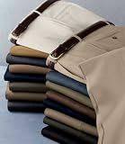 Executive Wool Gabardine Pleated Front Trouser