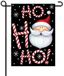 Ho Ho Ho Santa Garden Flag