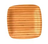 Totally Bamboo Soft Square Plate, Zebra, 8