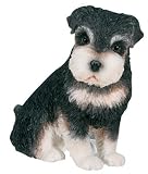 SCHNAUZER Dog Black Figurine Puppy Sits Resin 6620