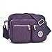 Tiny Chou Lightweight Waterproof Nylon Shoulder Bag Compact Crossbody Messenger Bag with Pockets