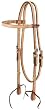 Browband Headstall W/Braided Rawhide