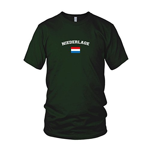 Oranje Niederlage – Herren T-Shirt, Größe: M, Farbe: dunkelgrün