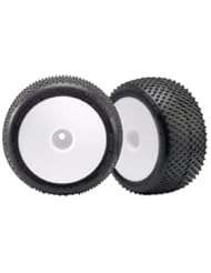 2.2" Whls White& Pro Response Tires(2):1/16 E-Revo