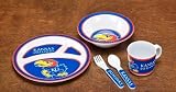 NCAA Kansas Jayhawks 5-Piece Kids' Dish Set