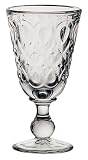 La Rochere Lyonnais Décor 8-Ounce Footed Wine Glass, Set of 6