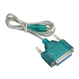 USB to Printer DB25 25-Pin Parallel Port Cable Adapter