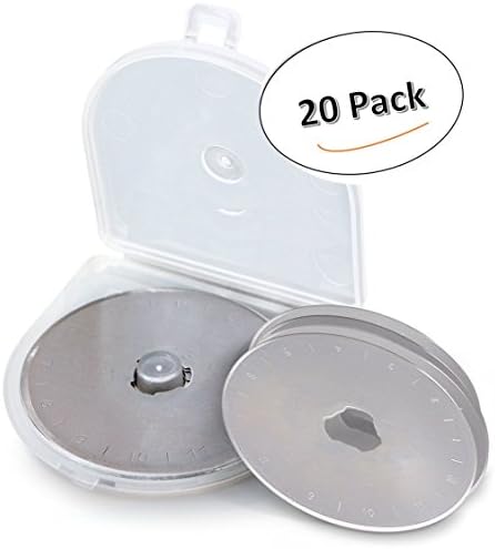 20 Pack New High Quality Universal 45mm Rotary Cutter Blades, Olfa Fiskar Universal Compatible, Quiliting, Crafts DIY Projects $1.24 per blade