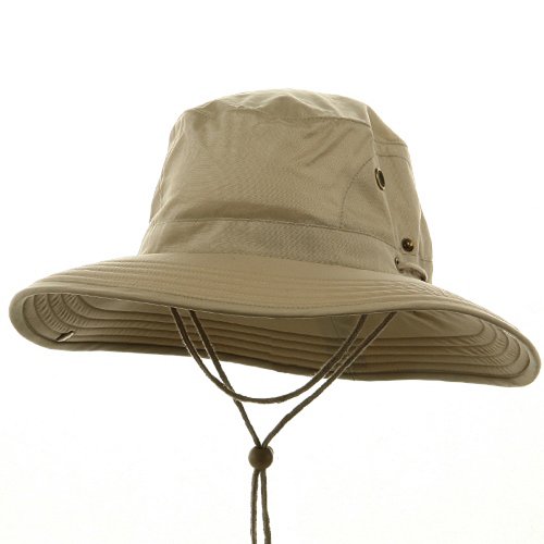 Big Size Floatable Nylon Oxford Hat - Khaki (For Big Head)