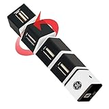 GE 97844 USB 2.0 4 Port Hub with Rotating Cubes
