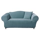 Stretch Stone Sofa Slipcover - Teal (Sofa)