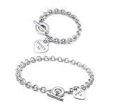Sweet 16 Heart Toggle Bracelet & Necklace Set