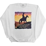 Mens Sweatshirt : I WILL CAUSE YOU TO RIDE ON THE HIGH PLACES OF THE EARTH - Isaiah 58:14