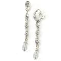 Bella Crystal Linear Drop Clip Earrings