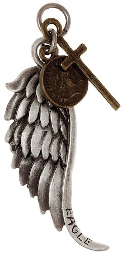Blue Moon Manor House Metal Pendant, Wing/Coin/Cross, Silver/Gold, 1/Pkg