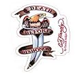 Ed Hardy By Christian Audigier Death Before Dishonor Eagle On Knife Design Cling Bling