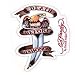 Ed Hardy Death Before Dishonor Eagle On Knife Design Cling Blings Decal
