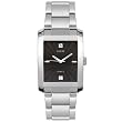 GUESS? Mens 10150G Stainless Steel Black Dial Watch