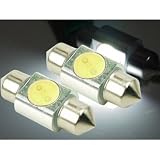 1W★高輝度LEDルームランプ白色2個T10×31mm2ChipSMD as15-2