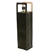 Firenze Leatherette Wine Tote - Black