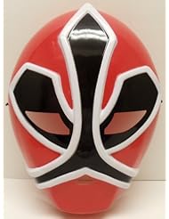 Toy: Universal Size Kids Ninja Samurai Warrior Red Halloween Dress Up Costume Mask - Halloween Masks