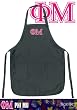 Phi Mu Apron NCAA College Logo Black Phi Mu Design TOP RATED for Grilling, Barbecue, Kitchen and Cooking Best Unique Gifts for a Man, Men, HIM HER Women, Ladies. GIFT IDEA!