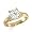 Gorgeous! Women's 14k Yellow-gold 8.00MM(2CT) Moissanite Solitaire Engagement Ring