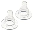 Playtex Ventaire Bubble Free Silicone Feeding Nipples, Stage 2 Fast Flow  - 2 Pack
