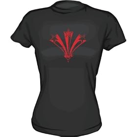 Distressed Stars 70's Style LOGO Women's Tee Shirt in 6 Colors Small thru XXL