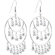 Crystalline Gem CIRCULAR CHANDELIER Earrings