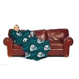 Miami Dolphins Adult Comfy Throw Blanket with Sleeves