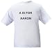 A Is For AARON - Name-series - Heather Grey or White T-shirt