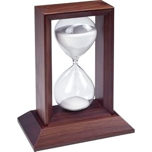 Bestar Wood Hourglass, Solid Walnut