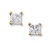 1/4 to 1 ct. Princess-Cut Diamond Solitaire Earrings