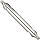 Magafor 185 Series High Speed Steel Combined Drill and Countersink, Uncoated (Bright) Finish, Plain Style, 60 Degrees