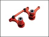 Alum Steering Bellcranks,Red(4):Rustler and Bandit