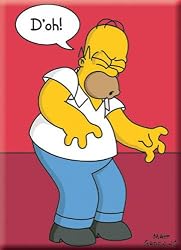 The Simpsons Homer 'D'oh!' Refrigerator Magnet