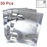 JACKYLED Pack of 50 (10X15cm/3.9X5.9inches) Antistatic Resealable Bag for HDD and Electronic Device